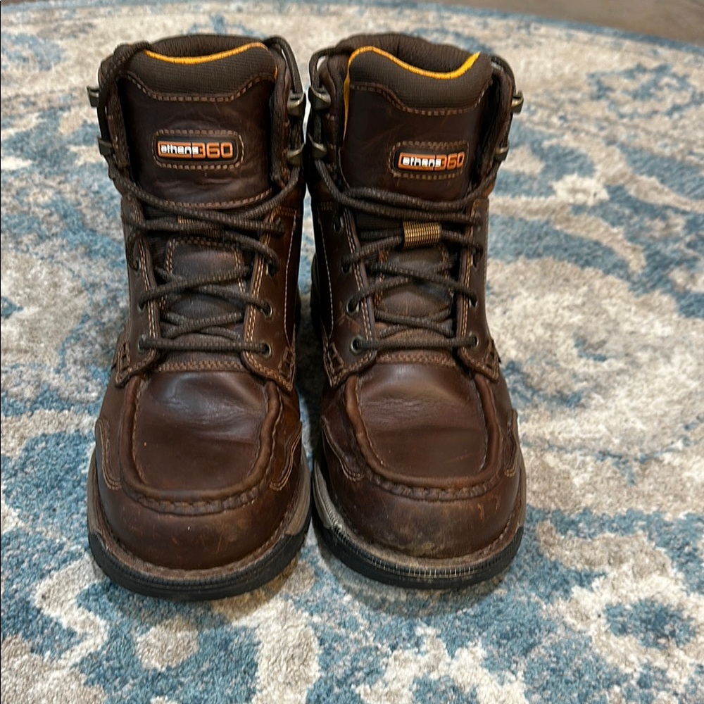Georgia Boot Brown Leather Work Boots